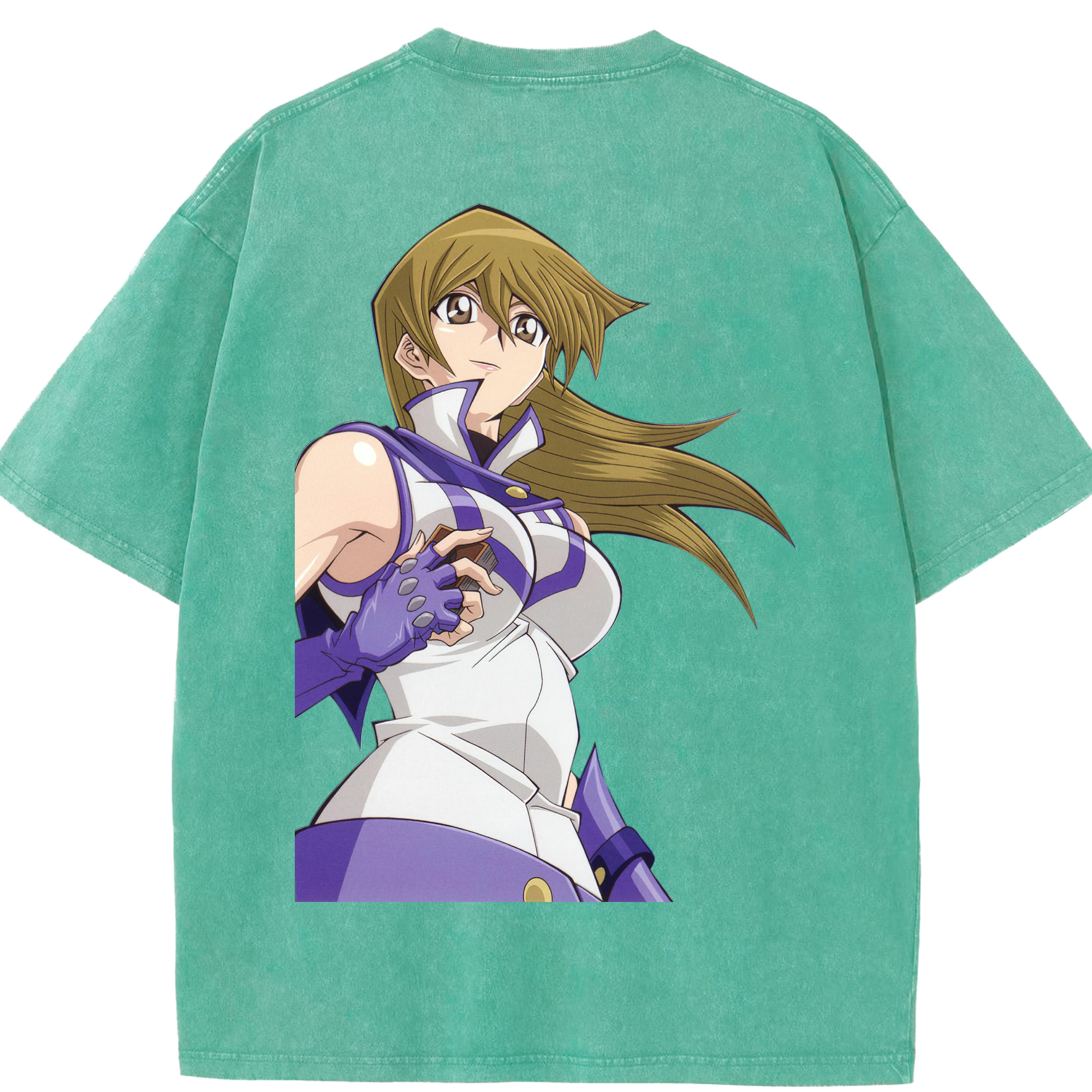 （画像用） 遊☆戯☆王 Yu-Gi-Oh! 綿100% ヴィンテージ風 半袖Tシャツ（背面プリント）